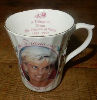 A Tribute to DIANA The Princess of Wales 1961 - 97 MEMORIAL Fine China TEA CUP 2