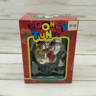 1995 Matrix Looney Tunes Sylvester And Tweety Cage Ornament