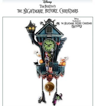Disney Nightmare Before Christmas Cuckoo Clock And The Art Of Tim Burton Book