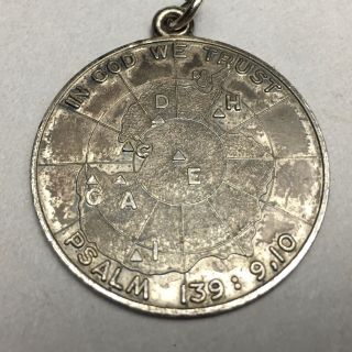 Operation Deep Freeze Sterling Silver Fob Pendant 1957 - 58