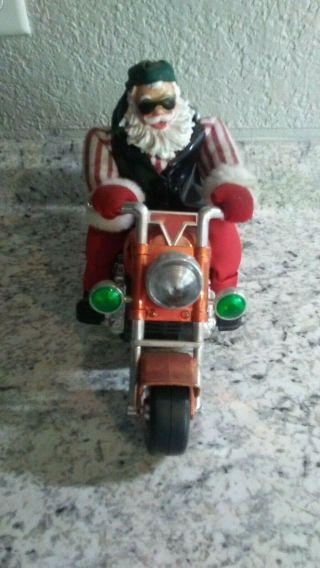 Christmas Santa Claus on Motorcycle Chopper - Animated Full Order 3