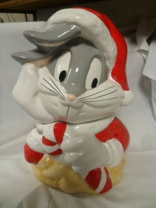 Wb Looney Tunes Bugs Bunny Christmas Cookie Jar Cj105