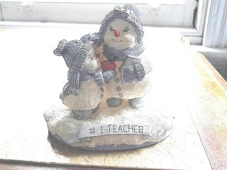 Snow Buddies Blizzy 1 Teacher Figure From Year 2000,  Collectible Snowman