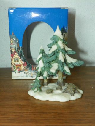 Christmas Heartland Valley Village Snow Covered Pine Trees Figurine