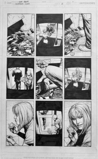 Gary Frank Doomsday Clock Comic Art 2 P1 Batman,  Watchmen,  Superman