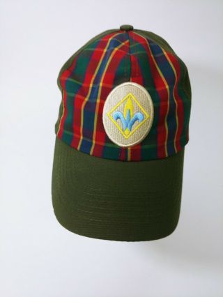 Webelos Uniform Boy Scout Baseball Cap Hat Size Medium/large Red Green Snapback