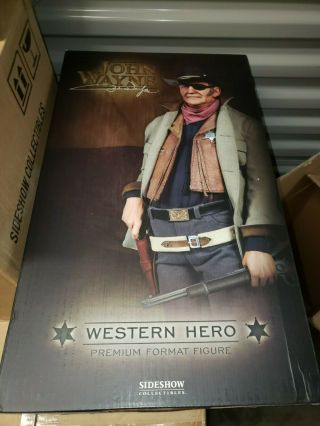 Sideshow Collectibles,  Western Hero John Wayne,  1/4 Scale,  Premium Format Statue