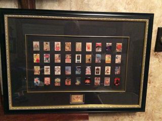 Disney 1998 75 Years Of Love & Laughter Framed 37 Pin Set.  Le 1000