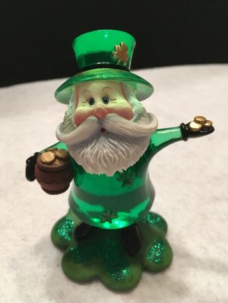 Irish Santa Leprechaun Carrying Pot Of Gold Possible Dreams