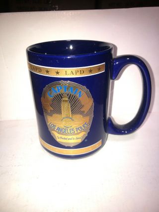 Los Angeles Police Department Coffees Mug Gold / Cobalt 15 Oz
