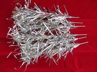 Vintage Aluminum Silver Tinsel Christmas Tree 12 " Branches - 6 Replacements