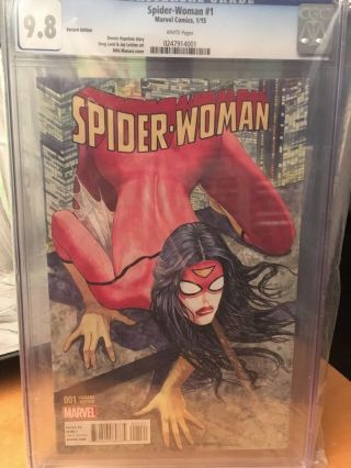 Combo Spider - Woman 1 (milo Manara & Choo Variant) Cgc 9.  8,  9.  4