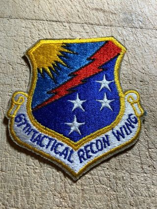 Cold War/vietnam? Us Air Force Patch - 67th Tactical Recon Wing - Usaf