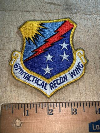 Cold War/Vietnam? US AIR FORCE PATCH - 67th TACTICAL RECON WING - USAF 2