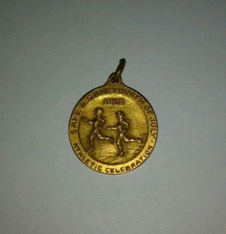 1923 John F.  Hylan Mayor York Safe & Sane 4th Of July Athletic Medal