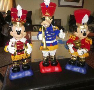 Rare Vintage 1996 Telco Goofy/mickey Mouse Set Motion Figurines 20 "