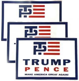 Donald Trump Mike Pence 2016 Republican Campaign Posters (3) Recalled Logo
