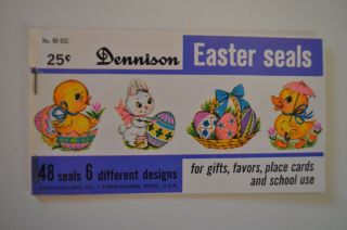 Vintage Dennison Labels Easter Package 14 Labels