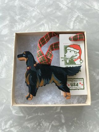 - Dandy Design Inc.  - Wooden Gordon Setter Christmas Ornament - 260