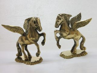 One Heavy Solid Brass Pegasus Horse Stallion Paper Weight