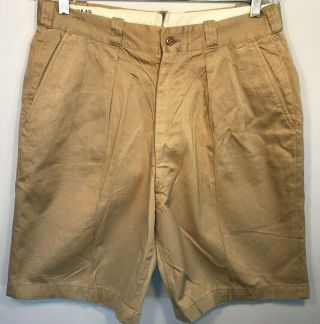 Vintage US ARMY 1956 Size 32 Regular Shorts Military Khaki Uniform Trunks 2