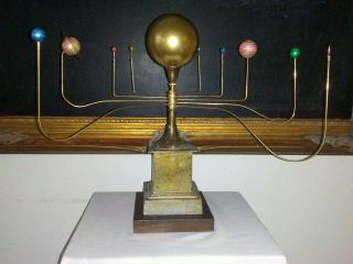 Orrery Solar System Antiqued By Sc Artist,  Will S.  Anderson