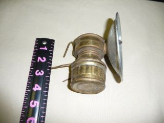 Vintage Butterfly Trade Mark Miner ' s Brass Carbide Lamp 2