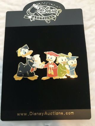 Disney Jumbo Le 100 Pin Donald Duck Nephews Huey Duey Limited Edition