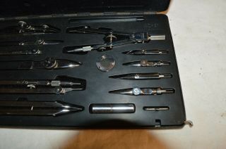 WILD HEERBRUGG BRUNING DRAFTING DRAWING SET RZ 31 SWISS COMPASS COMPLETE W/CASE 3