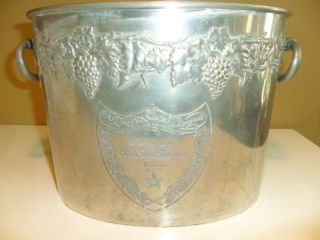 Vintage Cuvee Dom Perignon Moet En Chandon Champagne Ice Bucket.  Pewter
