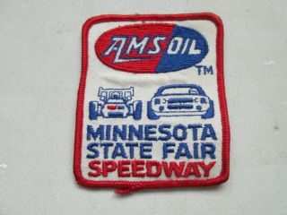 Minnesota State Fair Amsoil Speedway Race Car Auto Patch Vintage