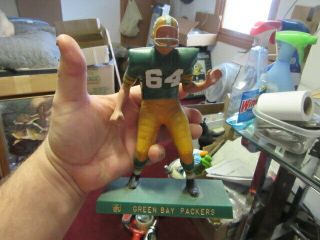 Green Bay Packers Football Player Statue Hartland Vtg 1960s Game Room Man Cave
