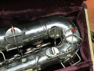 Vintage CG Conn Alto Saxophone Patented Dec 1914 With Mother Of Pearl Fingerpads 3