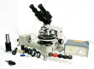 Lomo Biolam Microscope Outfit With Phase Contrast & Other Accessories Mikroskop