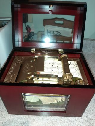 Mr.  Christmas Music In Motion " Player Piano " Type Paper Roll Music Box Patent No
