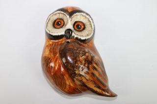 Vintage Babbacombe Ceramic Owl Hanging String/scissors Holder (made In England)
