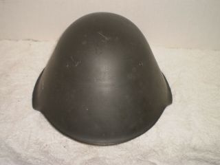 East German M56 1st pattern helmet,  3 rivets with WWII type liner 1959 issue 2