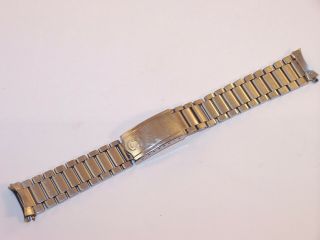 Vintage Omega Seamaster Speedmaster No.  12 S/s Flat Link Bracelet With 19mm Ends