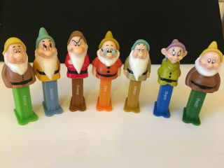 Disney 7 Dwarfs Collectible Pez Dispensers