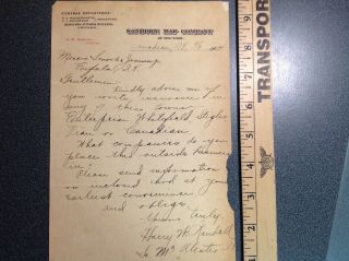 3558 Indian Territory Letter Sanborn Map Co NY Canadian IT 1904 2
