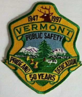 Commemorative Patch: Vermont State Police 50th Anniversary 1947 - 1997