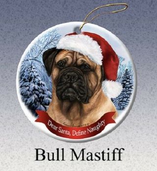 Define Naughty Ornament - Bullmastiff 057