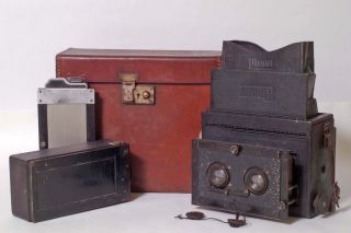 F95005 Vintage Germany 6x13cm Mentor Stereo Reflex Camera – For Display