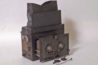 F95005 Vintage Germany 6x13cm Mentor Stereo Reflex Camera – For Display 2