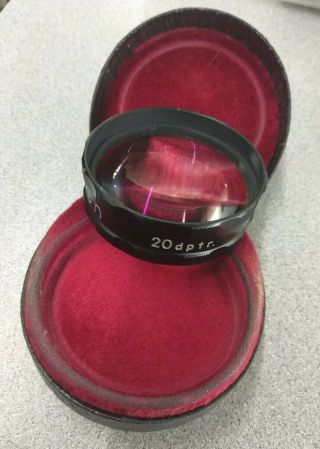 Nikon 20 DPTR Diopter Lens Opthalmology Optical With Case 3