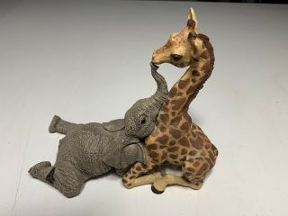 The Herd Elephant & Giraffe Whoops And Daisy Figure 3308 Martha Carey