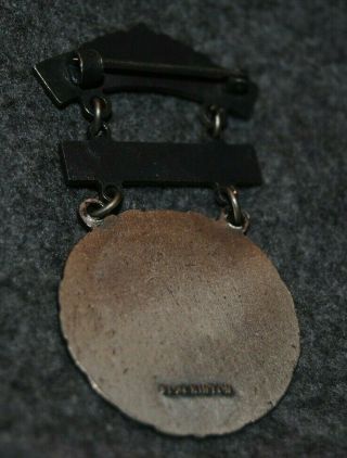 NRA 50 FT Marksman First Class Silver Award Medal Pin - Vintage - Blackinton 2