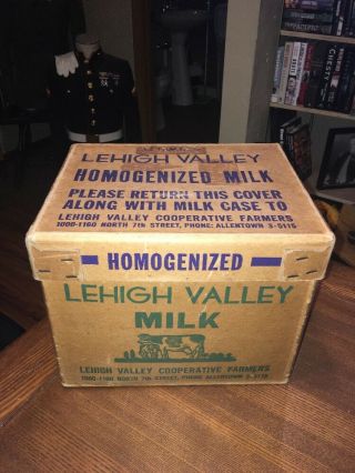 LEHIGH VALLEY MILK BOX 1950s ALLENTOWN PA LEHIGH VALLEY COOPERATIVE FARMERS 2