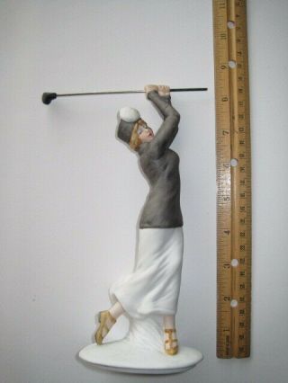 Louis Icart Porcelain Lady Golfer Figurine 1913 Le Golf 510 Of 7500 Ltd Ed Fine
