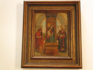 18th To 19th Century Old Master Painting Madonna Museum Quality Iconic Jesus